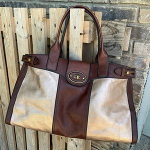 Fossil Leather Tote XL